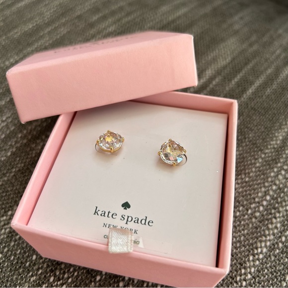 Kate Spade Bright Ideas Earrings Clear / Gold - Picture 2 of 4